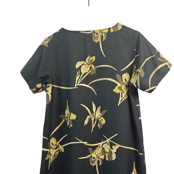 Tommy Bahama Womens Dress Medium Blue Green Floral 100% Silk Short Sleeve Maxi - Picture 4 of 5